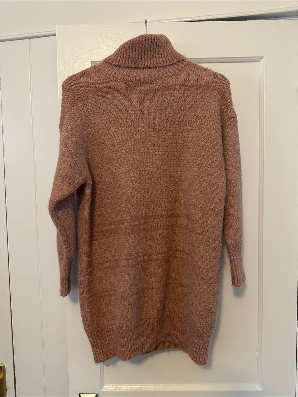 Lulu's Dusty Rose Taupe Turtle Neck Sweater